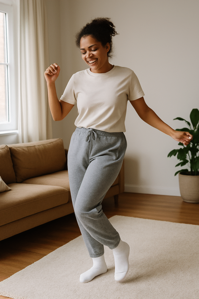 wpman dancing demostrating physical happiness